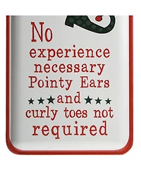 National Tree Company 47" Elf Wanted Wall Sign