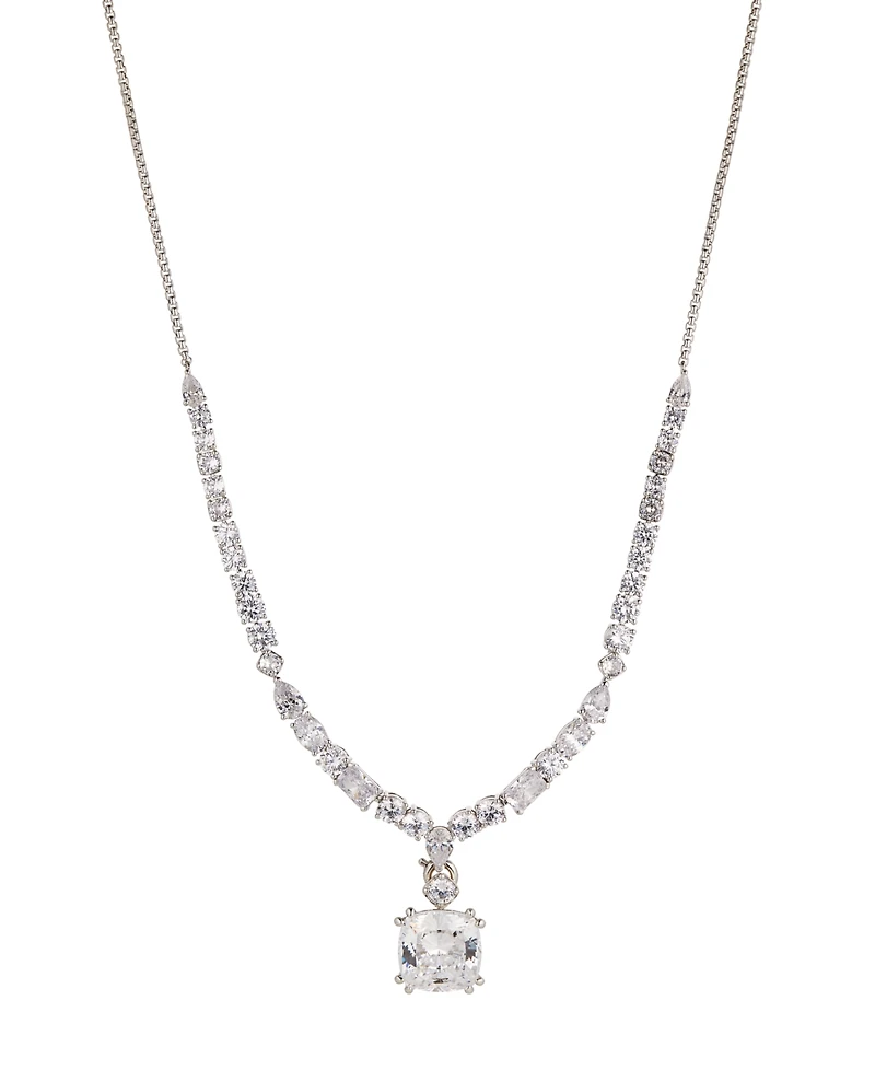 Eliot Danori Statement Drop Necklace in Silver-Tone