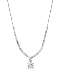 Eliot Danori Statement Drop Necklace in Silver-Tone