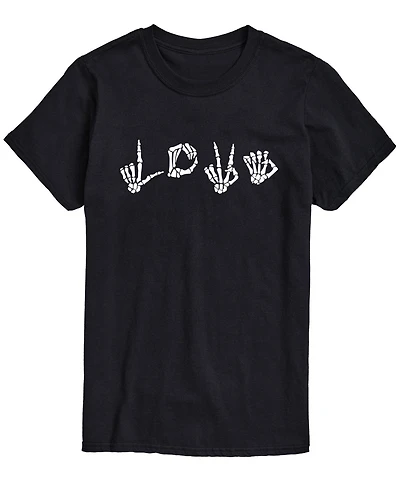 Airwaves Men's Love Skeleton Hands Classic Fit T-shirt