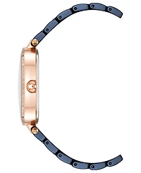 Anne Klein Women's Three-Hand Quartz Navy Ceramic Bracelet Watch, 27mm