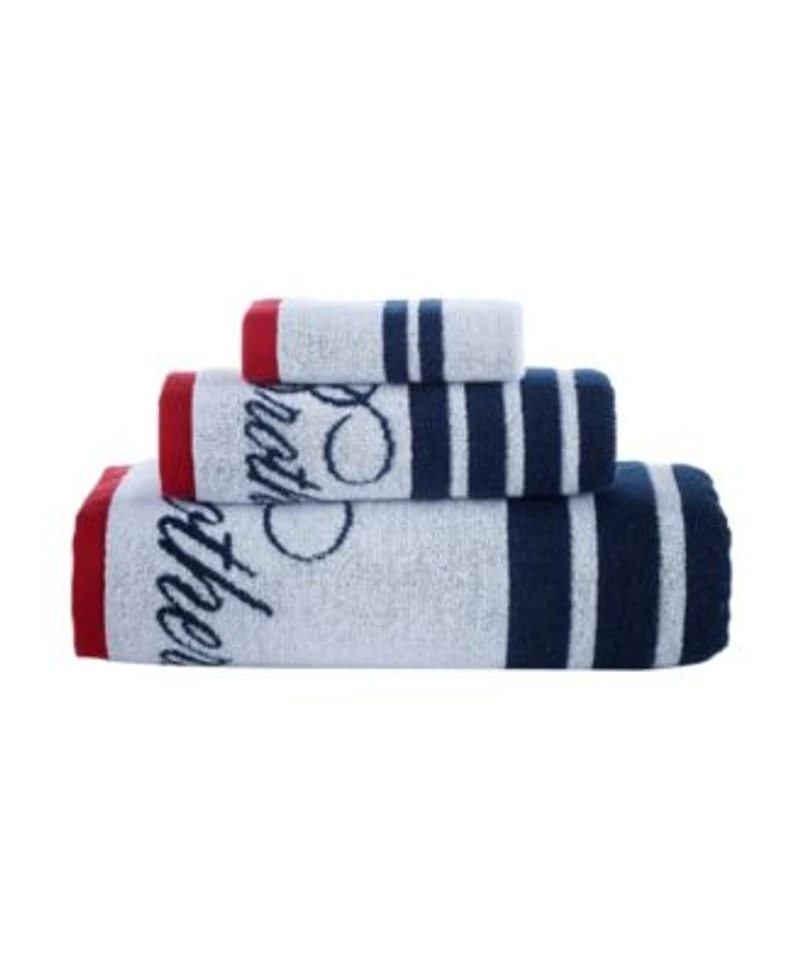 Brooks Brothers Nautical Blanket Stripe Bath Towels