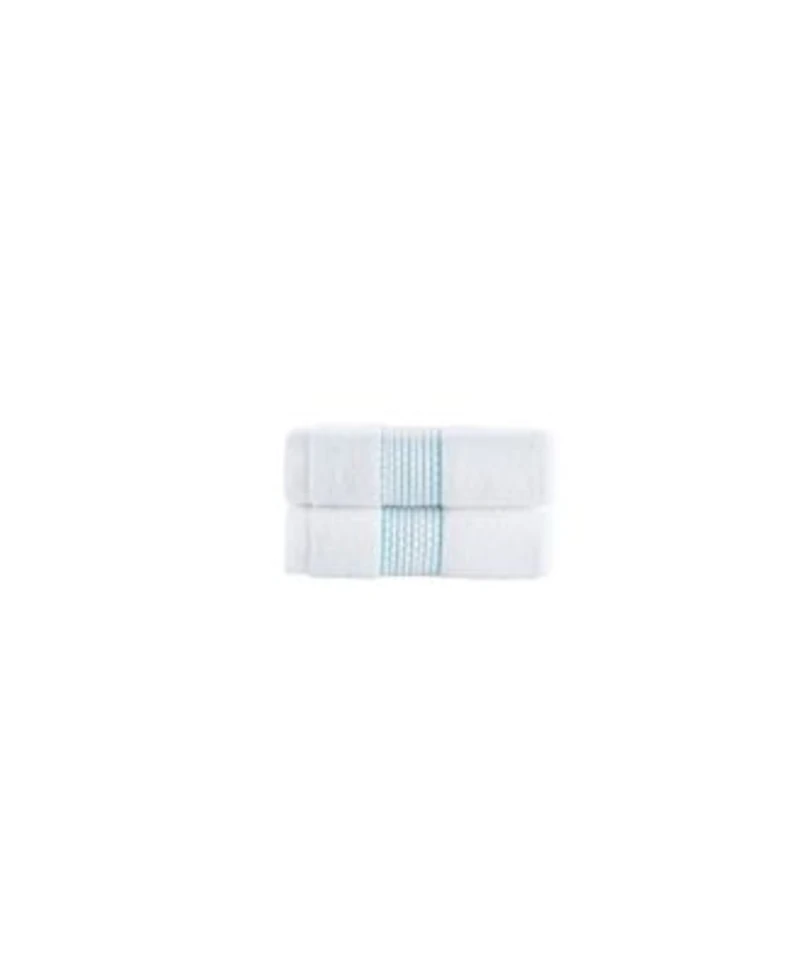 Brooks Brothers Rope Stripe Border Bath Towels