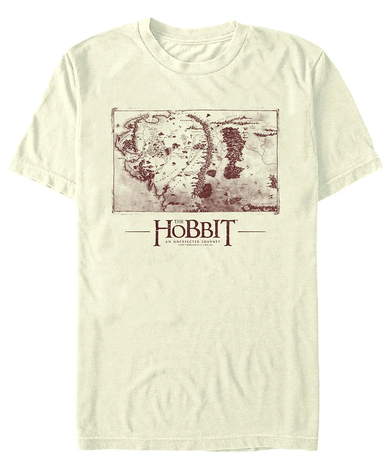 Fifth Sun Men's The Hobbit 1 Middle earth Map Short Sleeve T-shirt