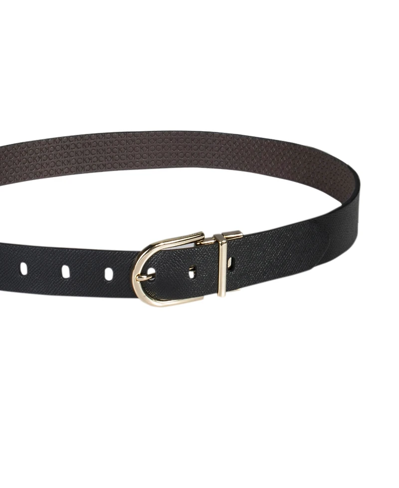 Calvin Klein Women's Embossed Casual Reversible Belt
