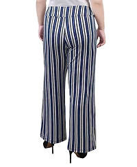 Ny Collection Plus Cropped Pull On Pants with Faux Belt