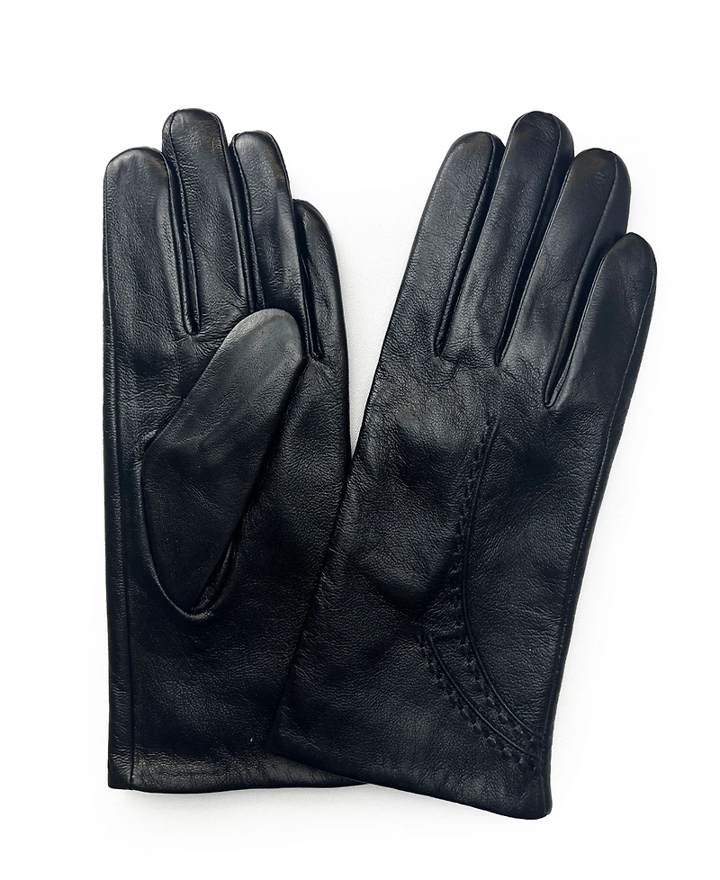 Marcus Adler Women's Stitched Genuine Leather Touchscreen Glove