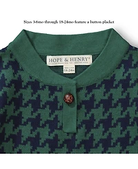 Hope & Henry Baby Girls Square Sweater Cape