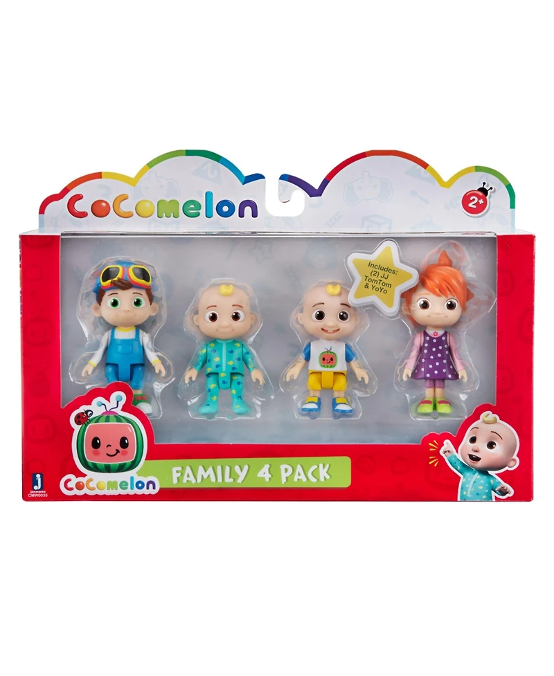 Cocomelon Figure Family Pack Set, 4 Pieces