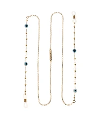 Ettika Women's 18k Gold Plated Evil Eye Beaded Glasses Chain