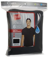 Hanes Men's 6-Pack Ultimate Crewneck Undershirts