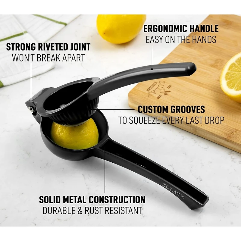 Premium Quality Metal Lemon Squeezer, Citrus Juicer, Manual Press