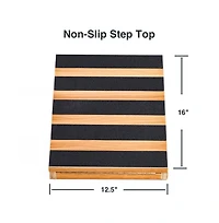 StrongTek Professional Wooden Slant Board, Calf Stretcher With Extra Side-handle