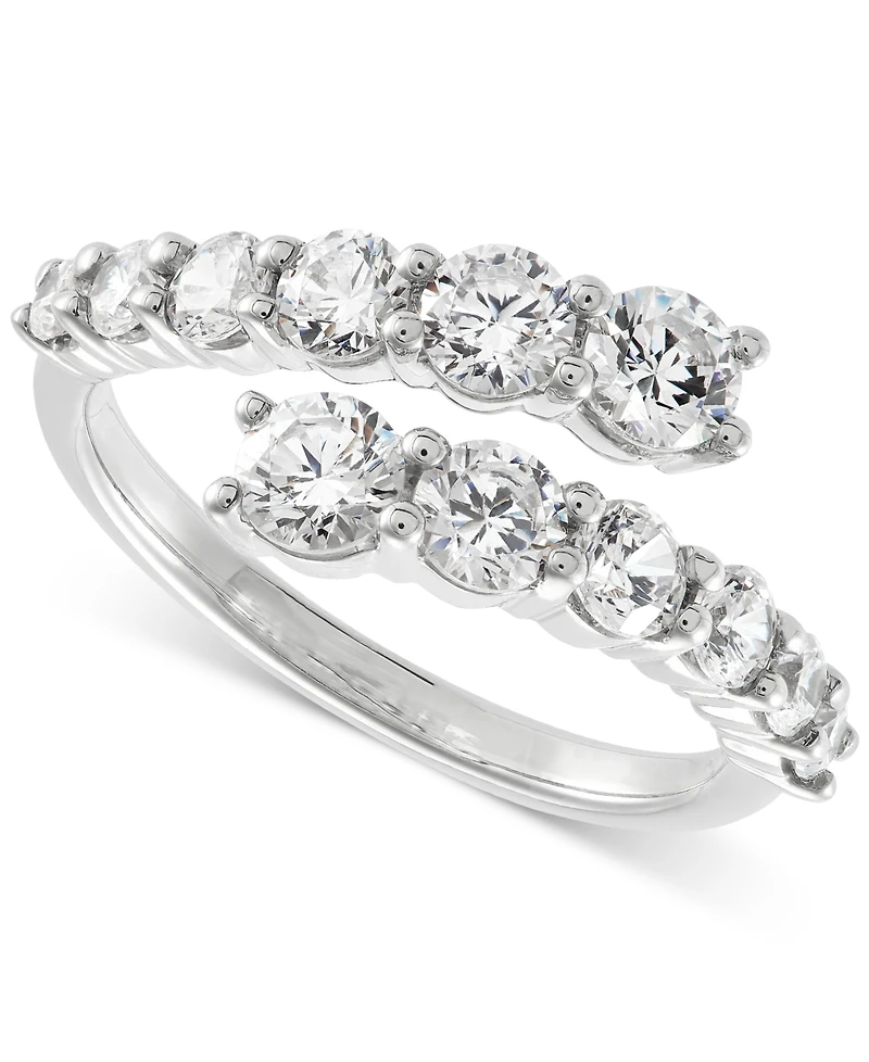 Grown With Love Lab Diamond Bypass Ring (1-1/2 ct. t.w.) 14k White Gold