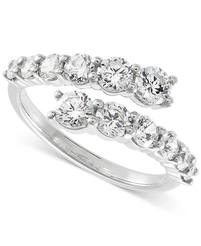Grown With Love Lab Diamond Bypass Ring (1-1/2 ct. t.w.) 14k White Gold