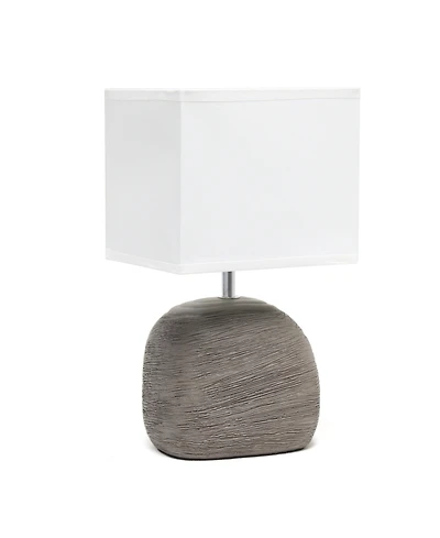 Simple Designs Bedrock Ceramic Table Lamp