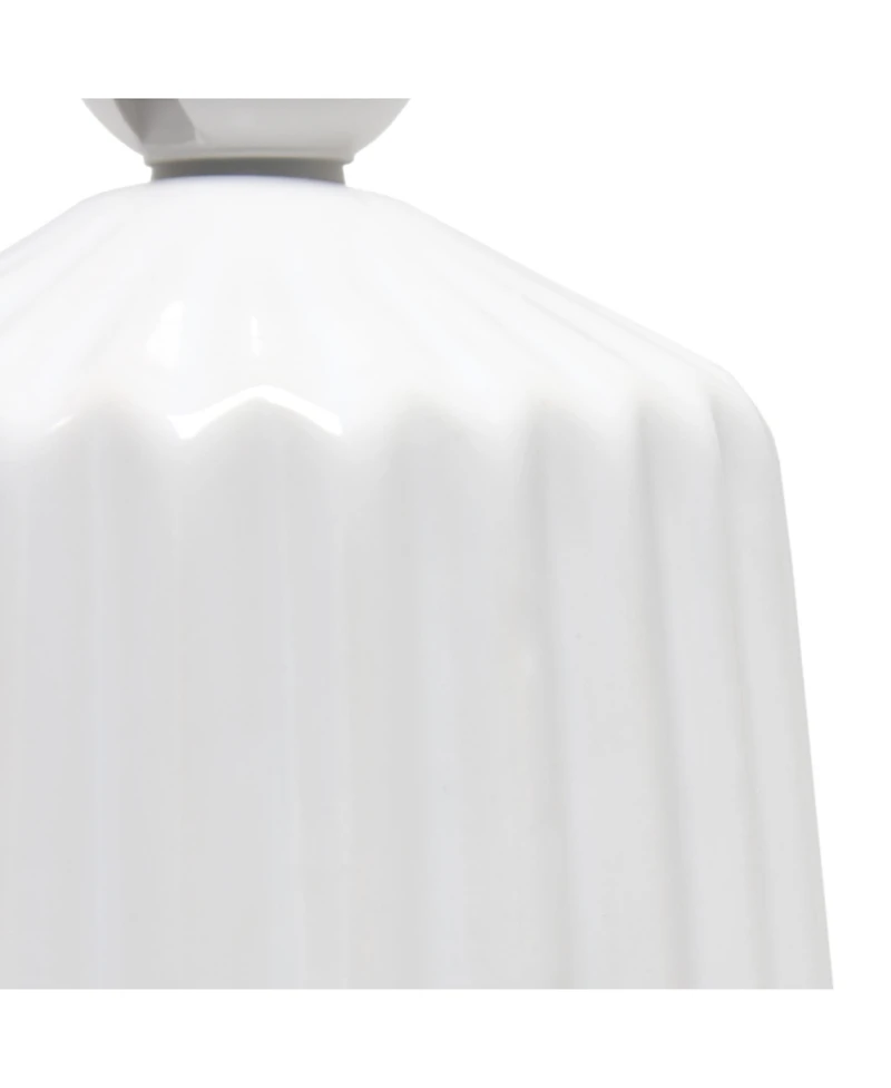 Simple Designs Pleated Base Table Lamp