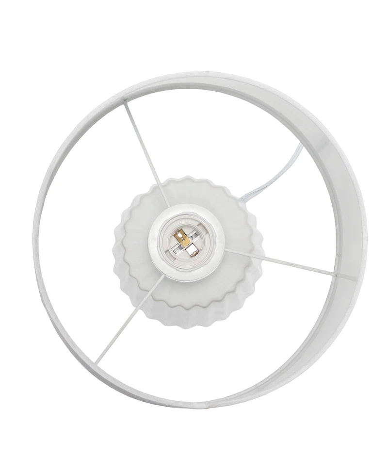 Simple Designs Pleated Base Table Lamp