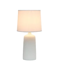 Simple Designs Textured Linear Table Lamp