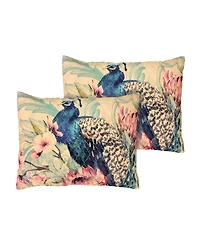 Greenland Home Fashions Eden Peacock Sham, King