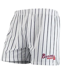 Men's Concepts Sport White Atlanta Braves Vigor Boxer Shorts