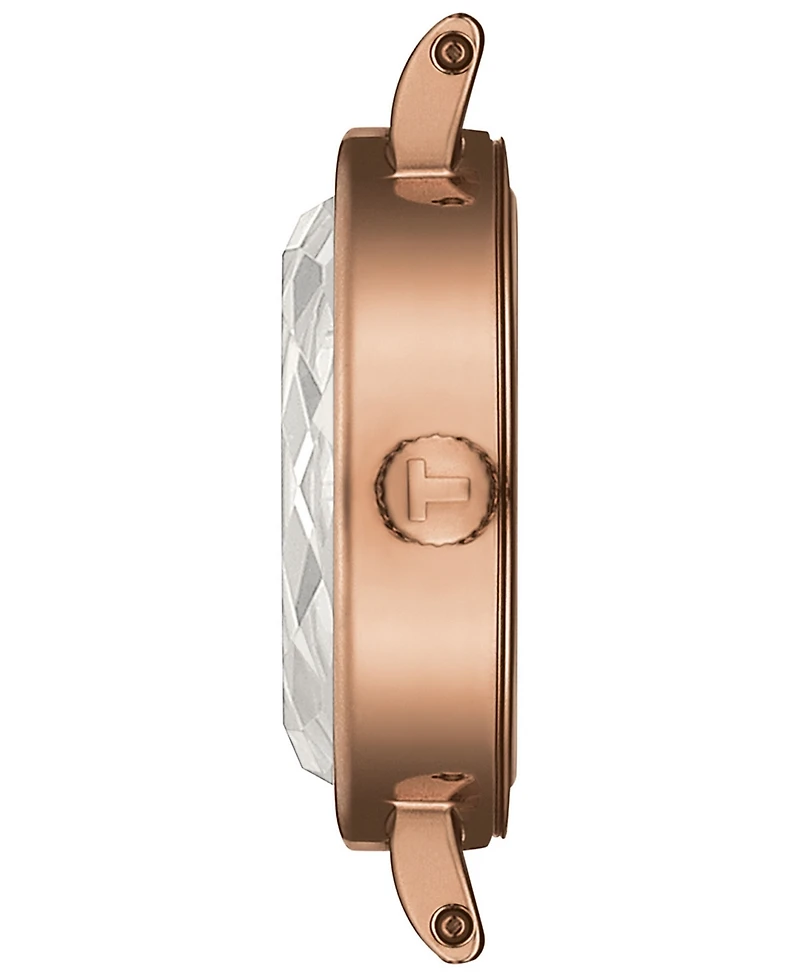 Tissot Women's Swiss Lovely Rose Gold Pvd Stainless Steel Bracelet Watch 20mm