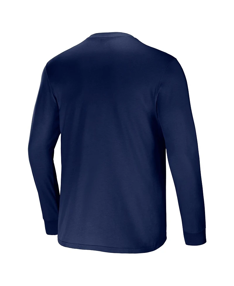 Men's Nfl x Darius Rucker Collection by Fanatics Navy New England Patriots Team Long Sleeve T-shirt