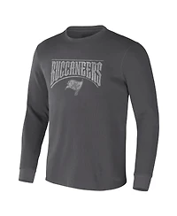 Men's Nfl x Darius Rucker Collection by Fanatics Charcoal Tampa Bay Buccaneers Long Sleeve Thermal T-shirt