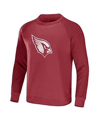Men's Nfl x Darius Rucker Collection by Fanatics Cardinal Arizona Cardinals Raglan Fleece Pullover Sweatshirt