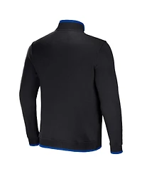 Men's Nfl x Darius Rucker Collection by Fanatics Black Los Angeles Rams Logo Quarter-Zip Top