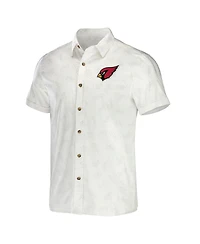 Men's Nfl x Darius Rucker Collection by Fanatics White Arizona Cardinals Woven Button-Up T-shirt