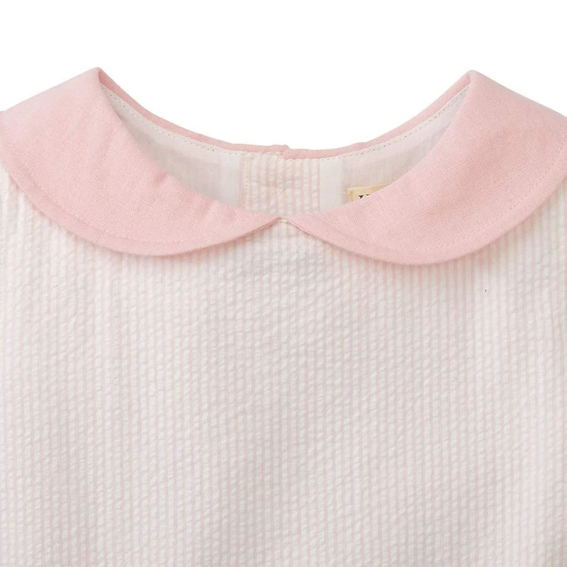 Hope & Henry Toddler Girls Seersucker Peter Pan Collar Dress