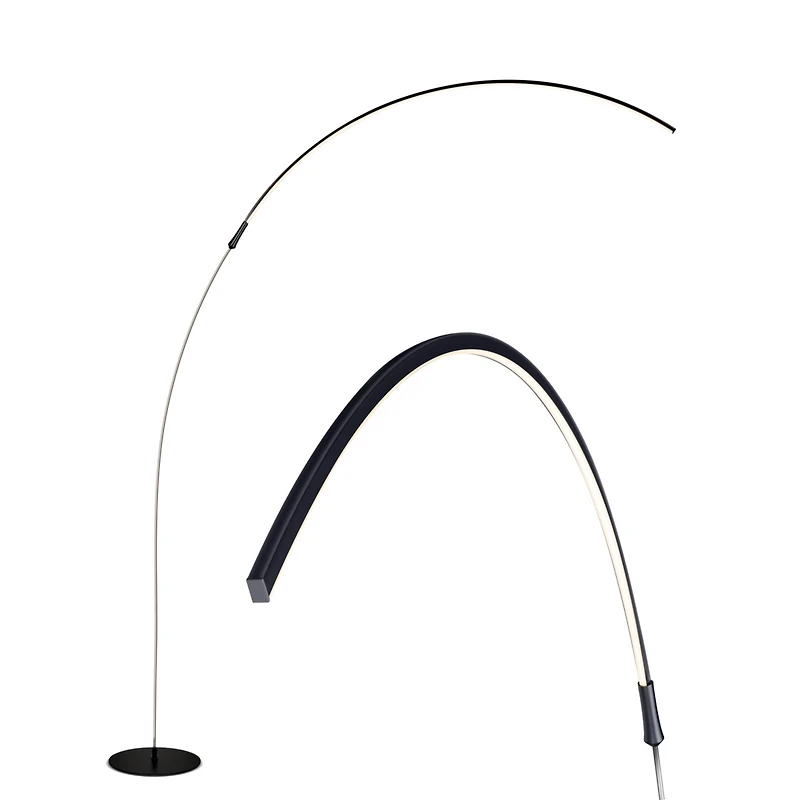 Sparq 67" Dimmable Led Modern Arc Floor Lamp