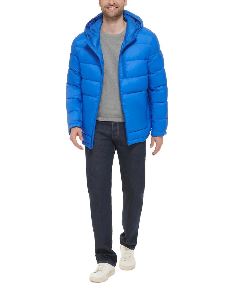 Cole Haan Men's Lightweight Hooded Puffer Jacket