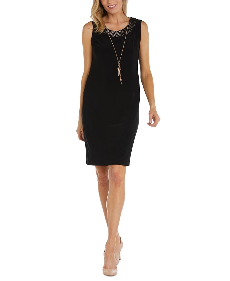 R & M Richards Women's Chevron Jacket & Sheath Dress