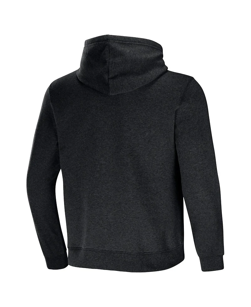 Men's Nfl x Darius Rucker Collection by Fanatics Heather Charcoal New Orleans Saints Radar Pullover Hoodie