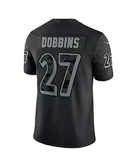 Men's Nike J.k. Dobbins Black Baltimore Ravens Reflective Limited Jersey