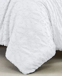 Southshore Fine Linens Stella Clipped Jacquard Comforter Set