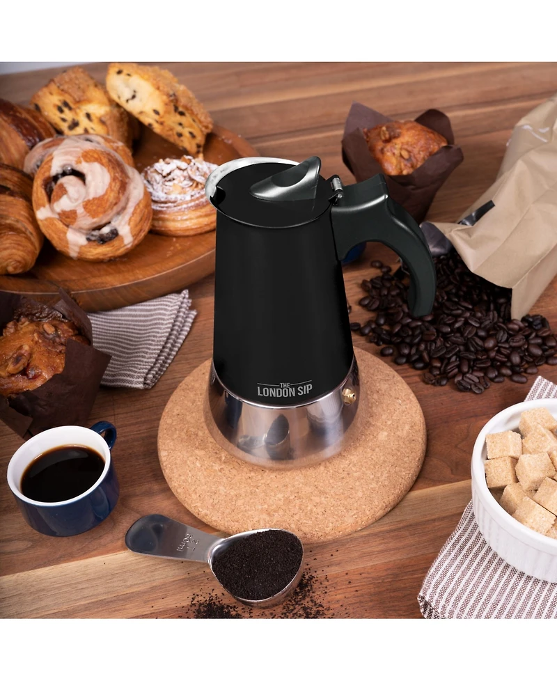 London Sip Stainless Steel Coffee Maker -cup