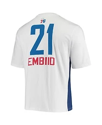 Men's Fanatics Joel Embiid White Philadelphia 76ers Yoke T-shirt