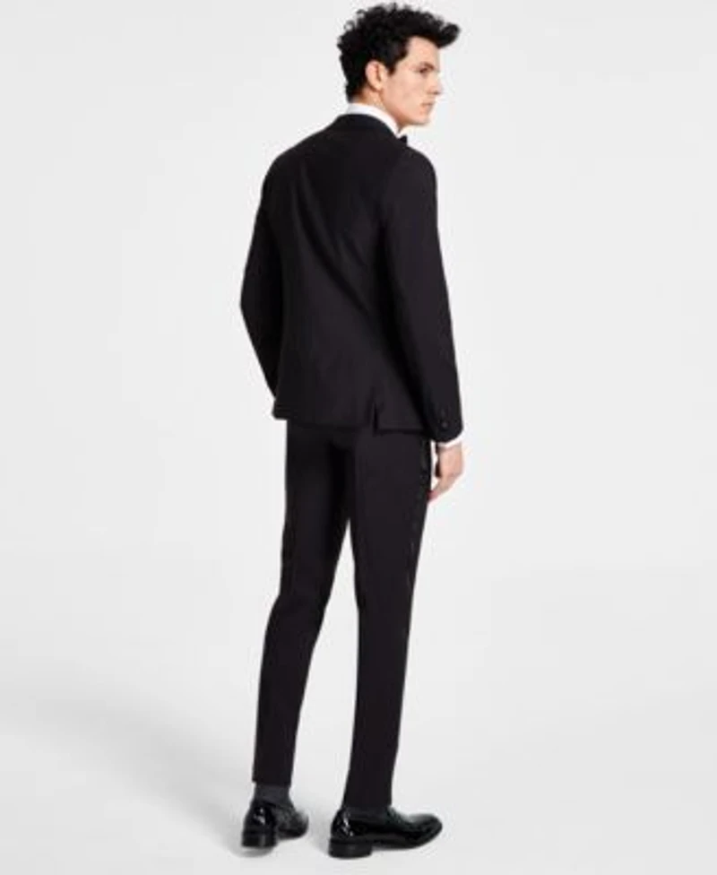 Calvin Klein Mens Skinny Fit Wool Tuxedo Separates Close Out