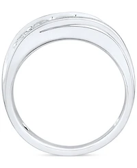 Grown With Love Men's Lab Diamond Diagonal Band (1 ct. t.w.) 10k Gold