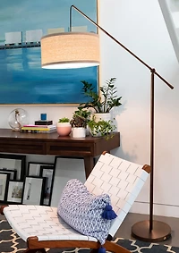 Hudson 70" Led Arc Floor Lamp with Adjustable Height
