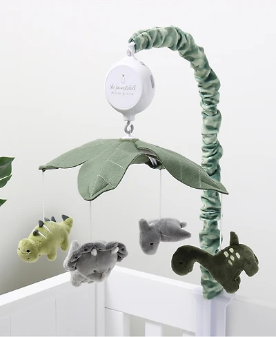 The Peanutshell Baby Crib Mobile for Boys or Girls, Dinosaur, Musical