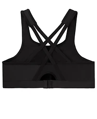 Glamorise Plus Full Figure Zip Up Front Closure Sports Wirefree Bra 9266