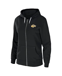 Women's Wear by Erin Andrews Black Buffalo Sabres Sponge Fleece Full-Zip Hoodie