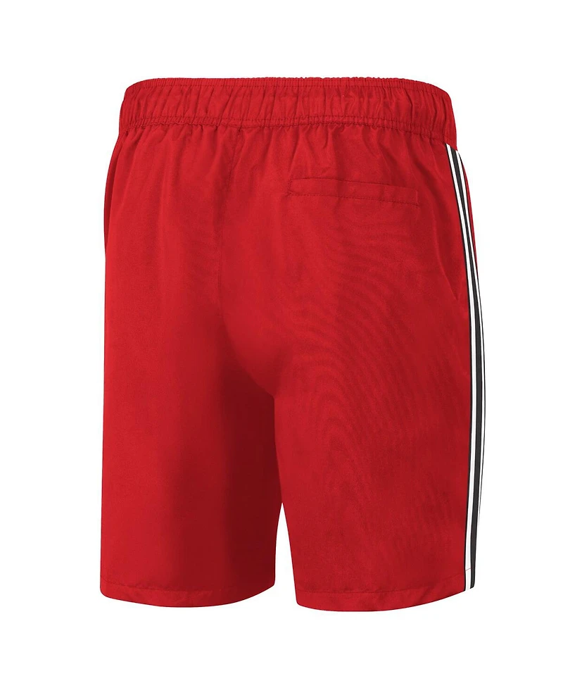 Men's G-iii Sports by Carl Banks Red Atlanta Hawks Sand Beach Volley Swim Shorts