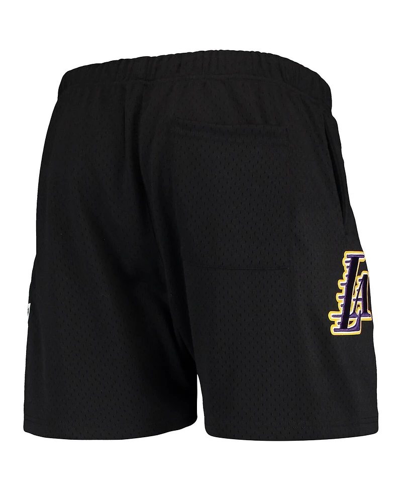 Men's Pro Standard Black Los Angeles Lakers Mesh Capsule Shorts
