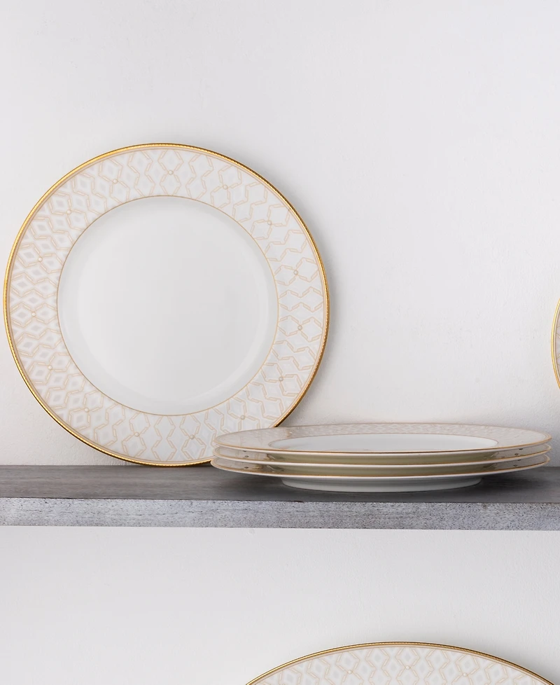 Noritake Noble Pearl Set Of 4 Dinner Plates, 11"