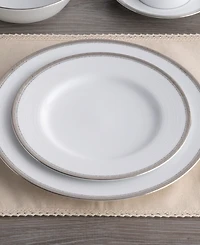 Noritake Whiteridge Platinum Set Of 4 Salad Plates, 8-1/4"